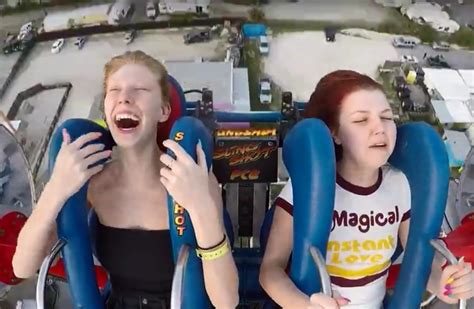 girl passes out on slingshot|Young Woman Passes Out 12 Times on the Slingshot Ride.